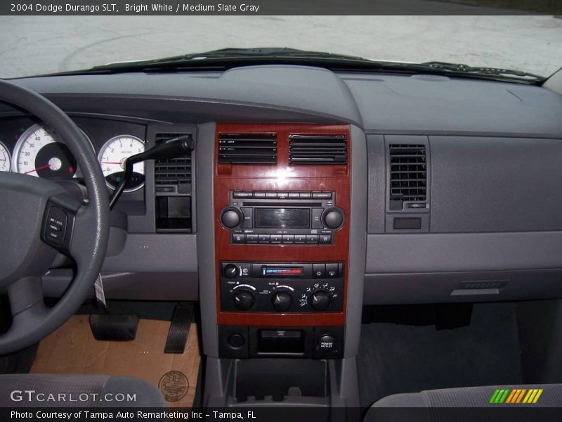 Bright White / Medium Slate Gray 2004 Dodge Durango SLT