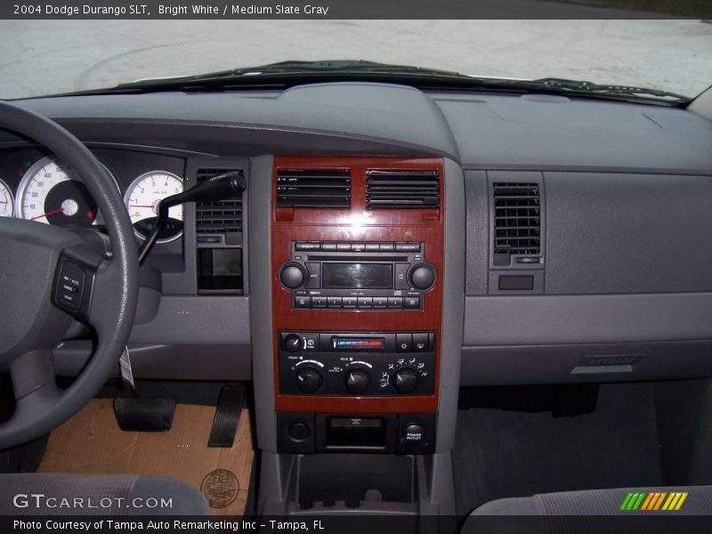 Bright White / Medium Slate Gray 2004 Dodge Durango SLT