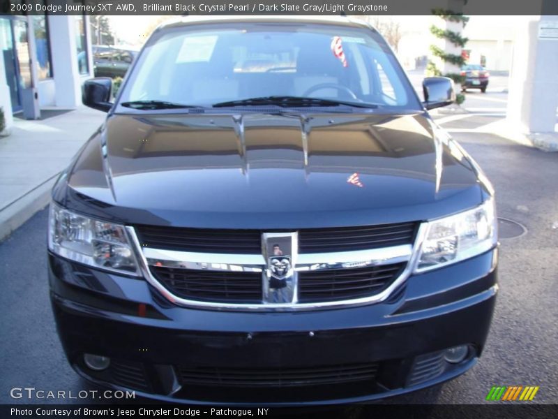 Brilliant Black Crystal Pearl / Dark Slate Gray/Light Graystone 2009 Dodge Journey SXT AWD