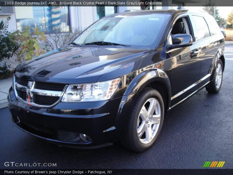 Brilliant Black Crystal Pearl / Dark Slate Gray/Light Graystone 2009 Dodge Journey SXT AWD