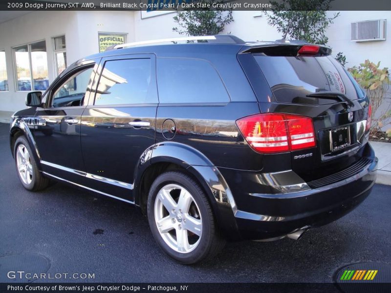 Brilliant Black Crystal Pearl / Dark Slate Gray/Light Graystone 2009 Dodge Journey SXT AWD