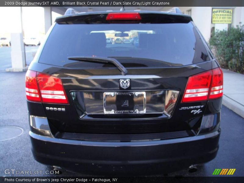 Brilliant Black Crystal Pearl / Dark Slate Gray/Light Graystone 2009 Dodge Journey SXT AWD