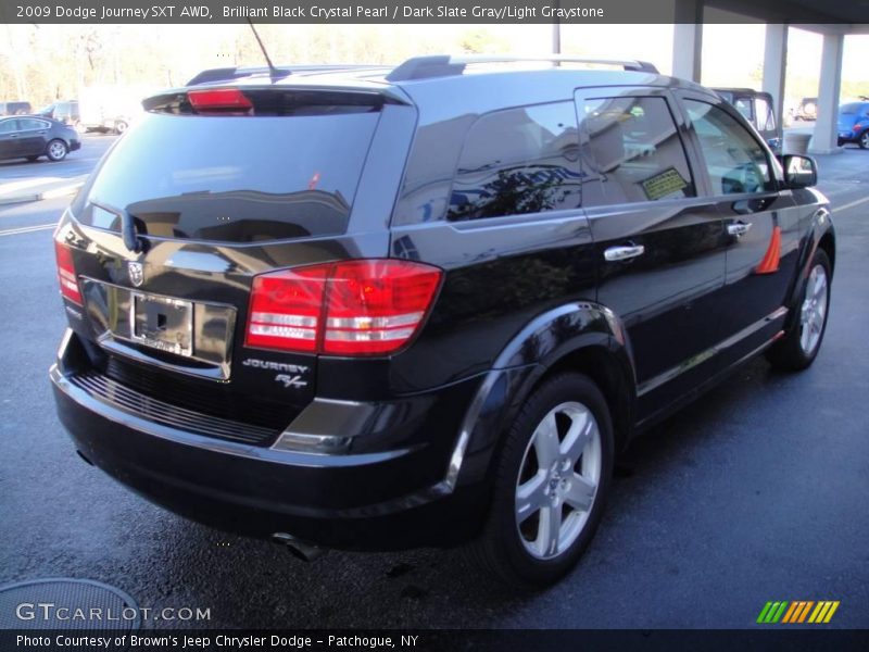 Brilliant Black Crystal Pearl / Dark Slate Gray/Light Graystone 2009 Dodge Journey SXT AWD