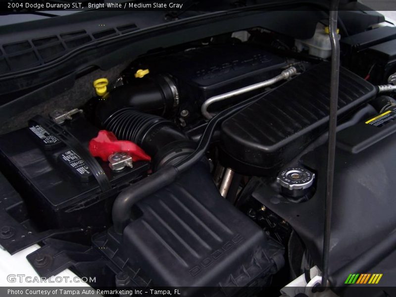 Bright White / Medium Slate Gray 2004 Dodge Durango SLT