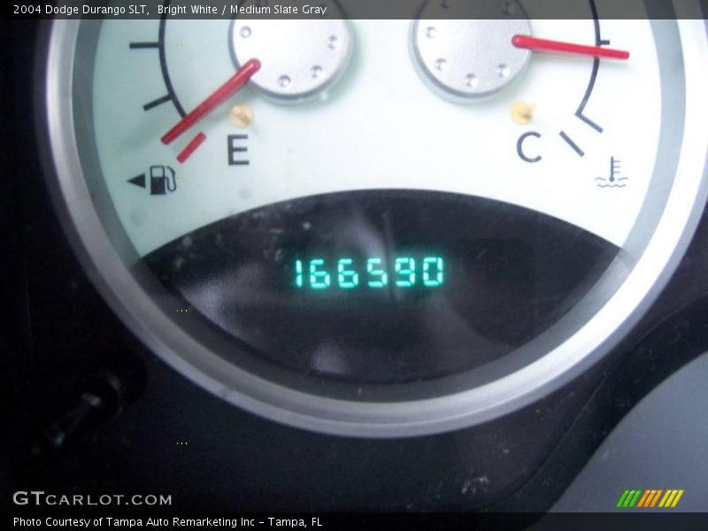 Bright White / Medium Slate Gray 2004 Dodge Durango SLT