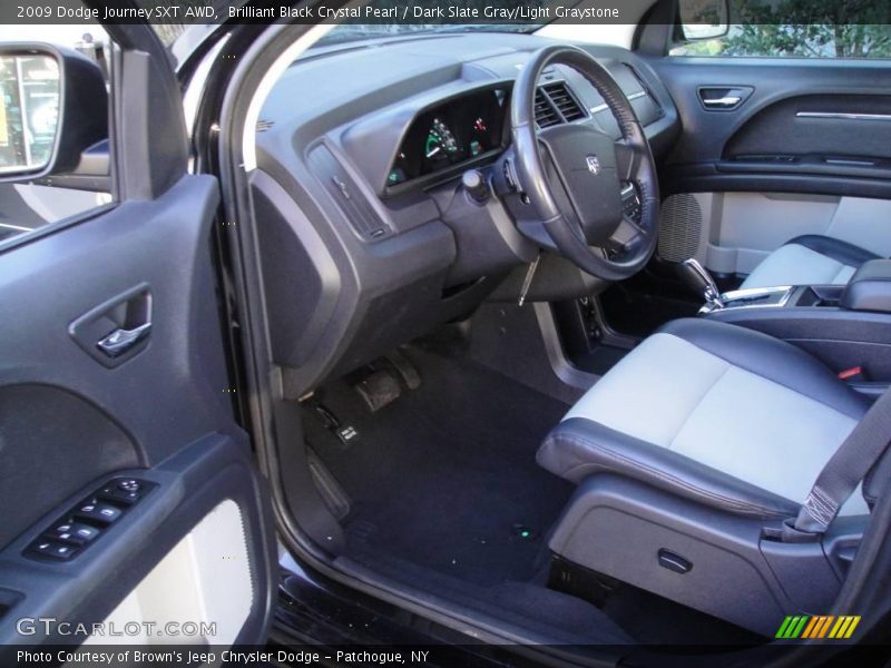 Brilliant Black Crystal Pearl / Dark Slate Gray/Light Graystone 2009 Dodge Journey SXT AWD
