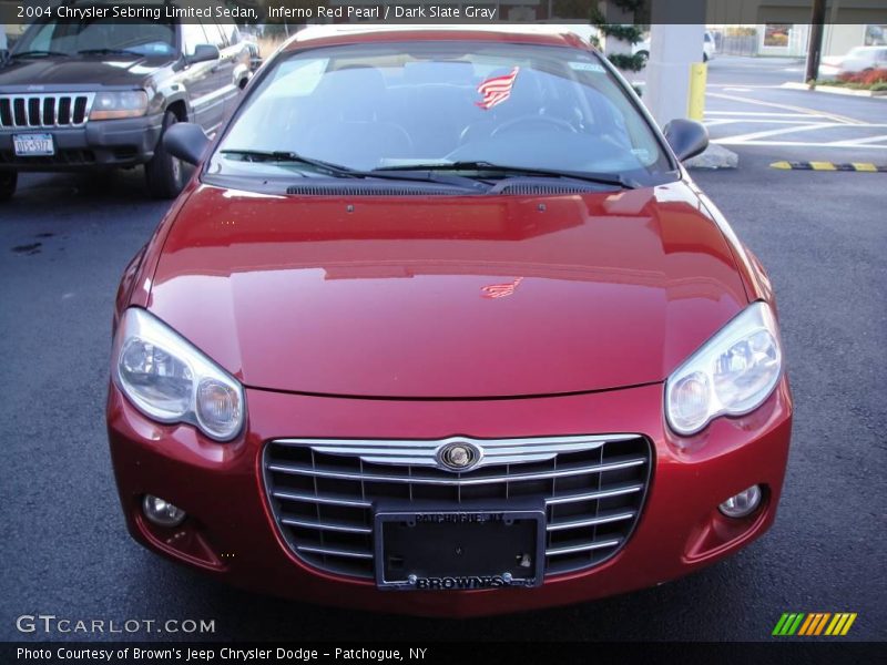 Inferno Red Pearl / Dark Slate Gray 2004 Chrysler Sebring Limited Sedan