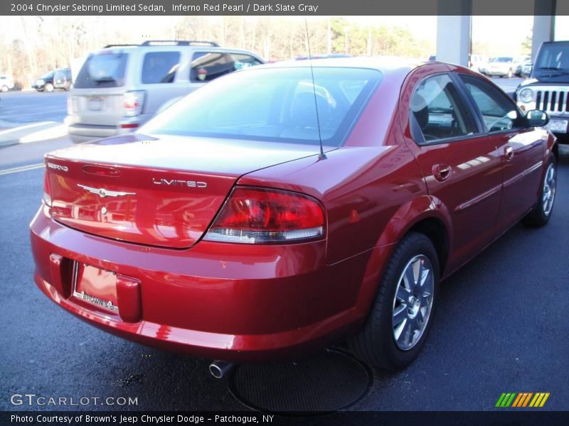 Inferno Red Pearl / Dark Slate Gray 2004 Chrysler Sebring Limited Sedan