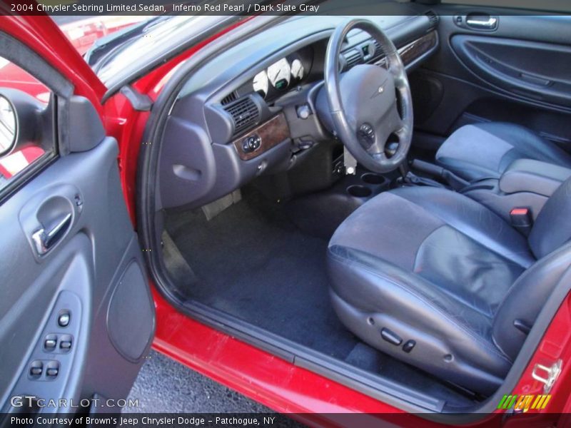 Inferno Red Pearl / Dark Slate Gray 2004 Chrysler Sebring Limited Sedan