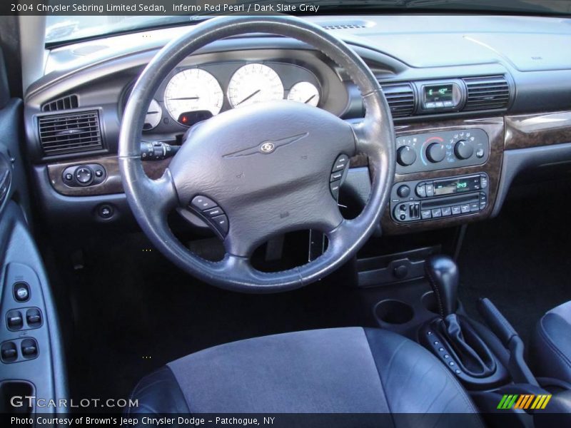 Inferno Red Pearl / Dark Slate Gray 2004 Chrysler Sebring Limited Sedan
