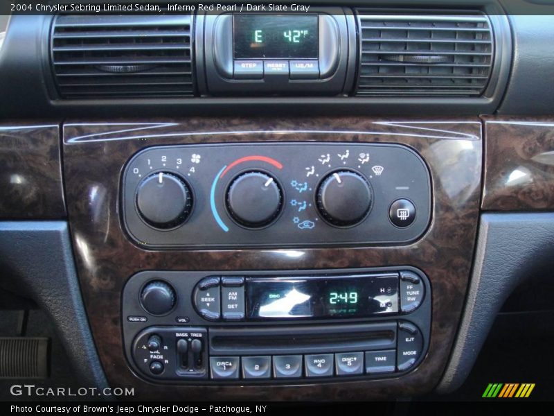 Inferno Red Pearl / Dark Slate Gray 2004 Chrysler Sebring Limited Sedan