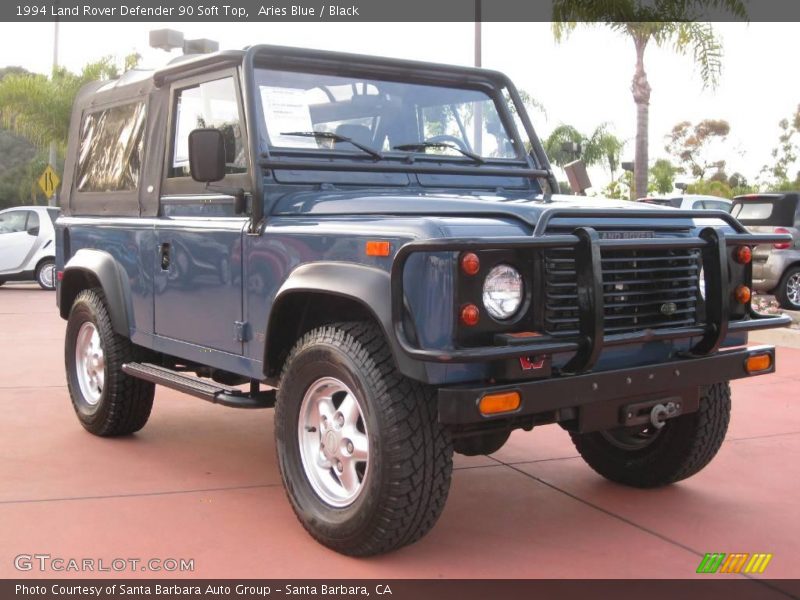 Aries Blue / Black 1994 Land Rover Defender 90 Soft Top