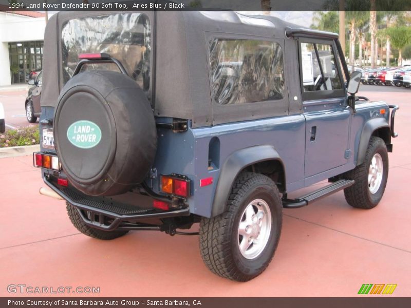 Aries Blue / Black 1994 Land Rover Defender 90 Soft Top