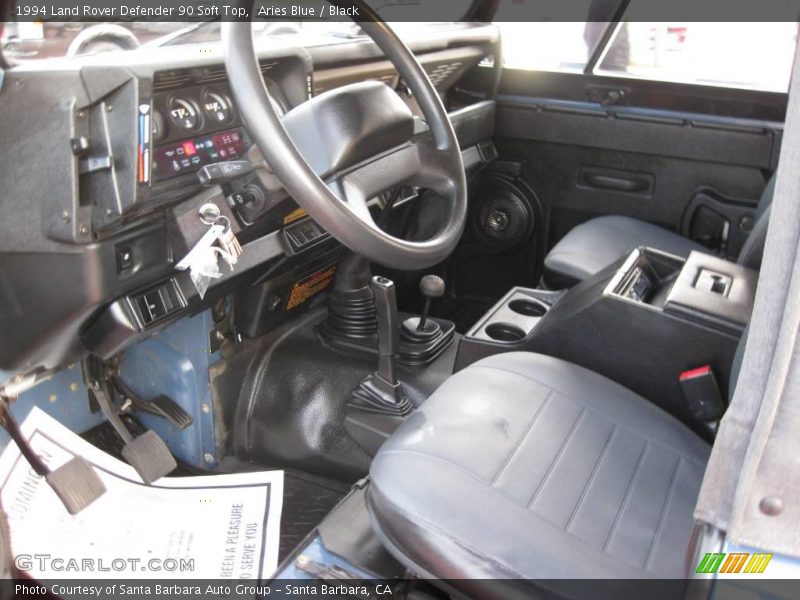 Aries Blue / Black 1994 Land Rover Defender 90 Soft Top
