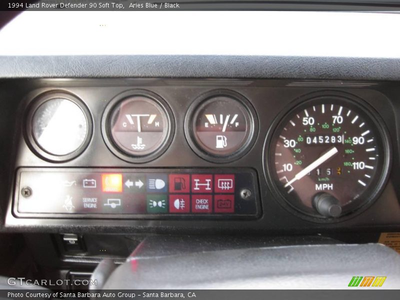 Aries Blue / Black 1994 Land Rover Defender 90 Soft Top