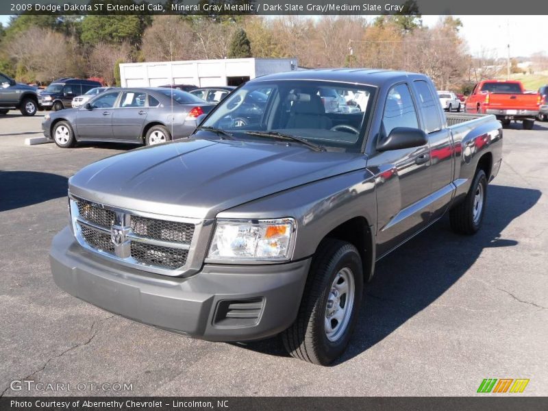 Mineral Gray Metallic / Dark Slate Gray/Medium Slate Gray 2008 Dodge Dakota ST Extended Cab