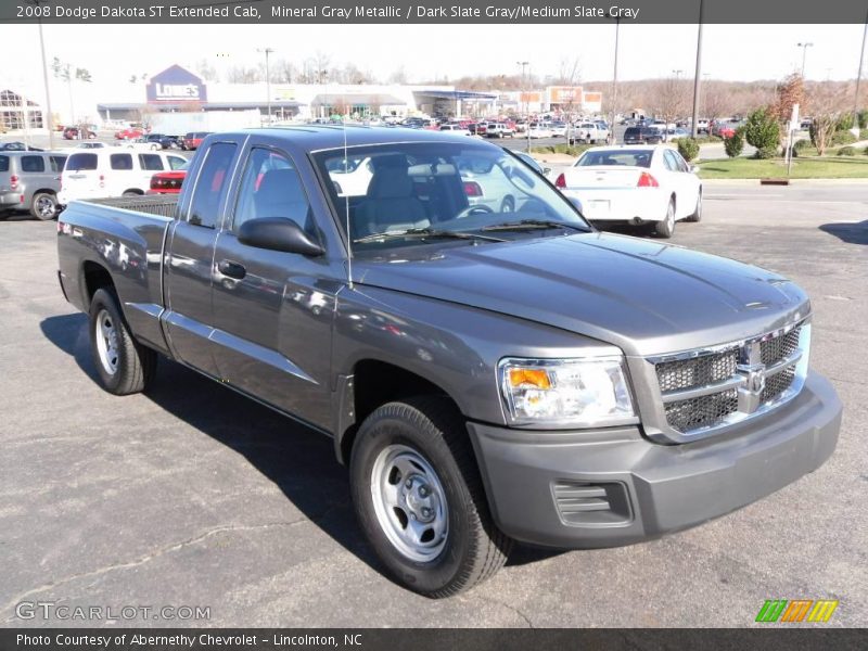 Mineral Gray Metallic / Dark Slate Gray/Medium Slate Gray 2008 Dodge Dakota ST Extended Cab