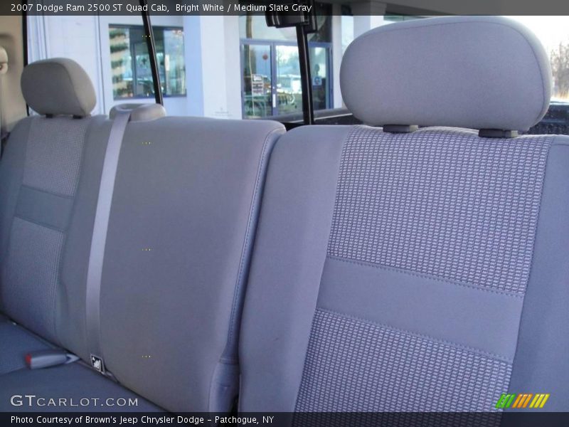 Bright White / Medium Slate Gray 2007 Dodge Ram 2500 ST Quad Cab