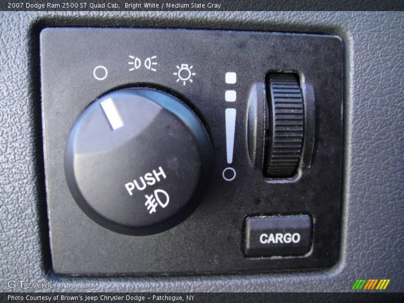 Bright White / Medium Slate Gray 2007 Dodge Ram 2500 ST Quad Cab