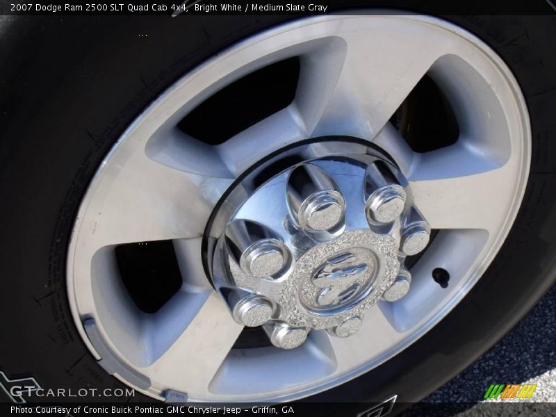 Bright White / Medium Slate Gray 2007 Dodge Ram 2500 SLT Quad Cab 4x4