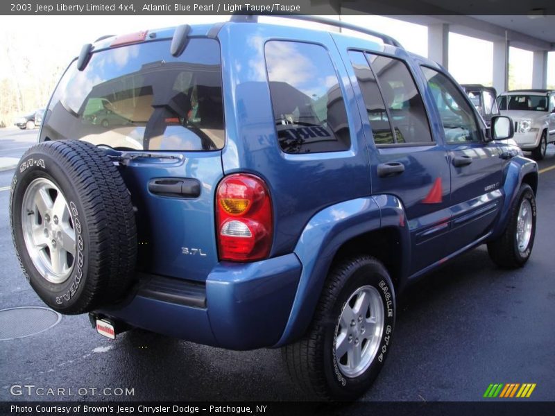 Atlantic Blue Pearl / Light Taupe/Taupe 2003 Jeep Liberty Limited 4x4