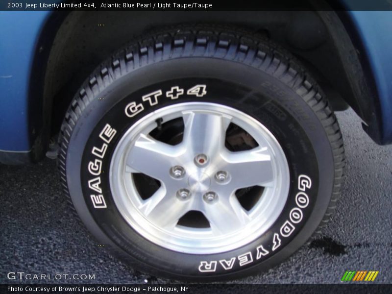 Atlantic Blue Pearl / Light Taupe/Taupe 2003 Jeep Liberty Limited 4x4