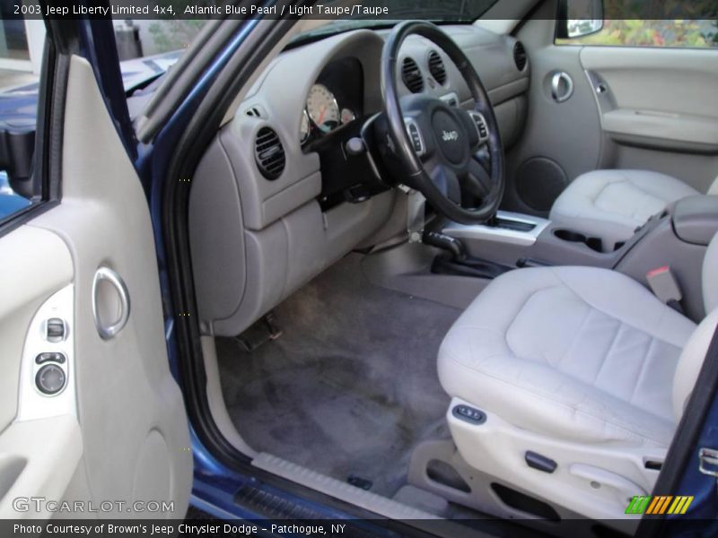 Atlantic Blue Pearl / Light Taupe/Taupe 2003 Jeep Liberty Limited 4x4