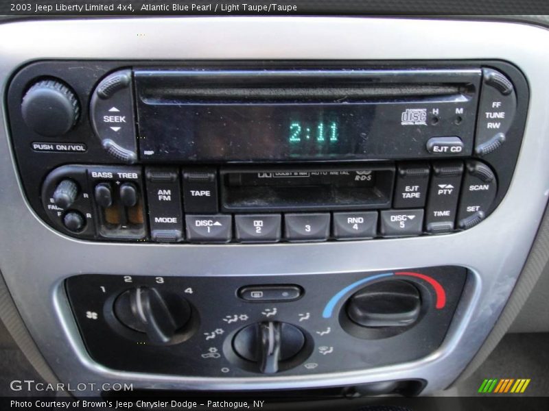 Atlantic Blue Pearl / Light Taupe/Taupe 2003 Jeep Liberty Limited 4x4