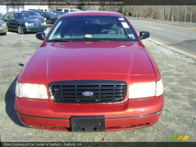 Toreador Red Metallic / Light Graphite 2000 Ford Crown Victoria Police Interceptor
