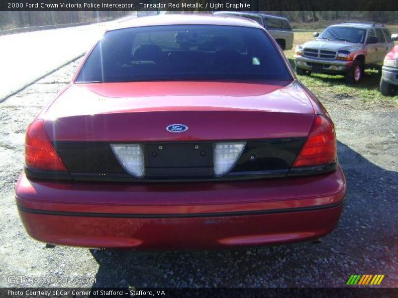 Toreador Red Metallic / Light Graphite 2000 Ford Crown Victoria Police Interceptor