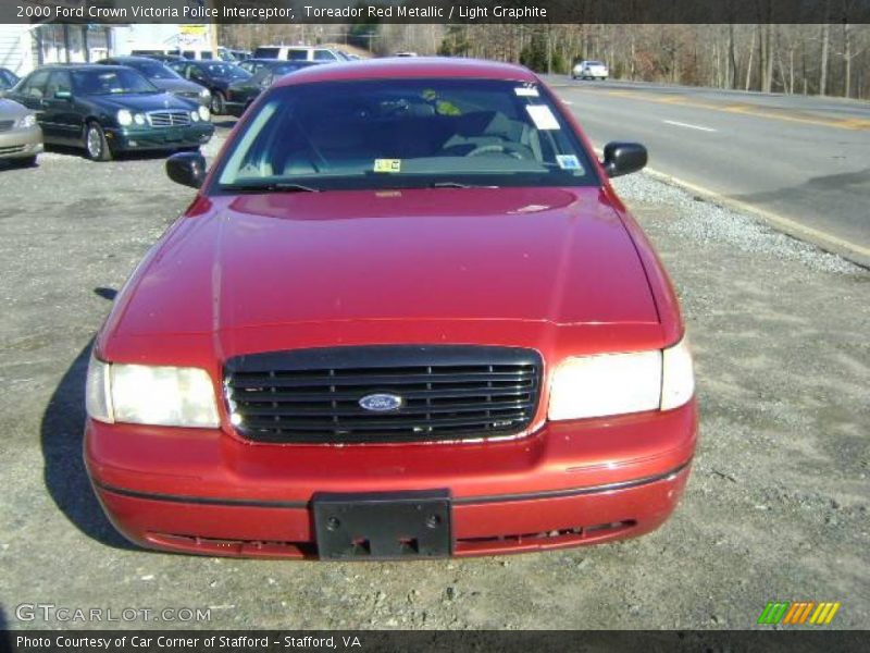 Toreador Red Metallic / Light Graphite 2000 Ford Crown Victoria Police Interceptor