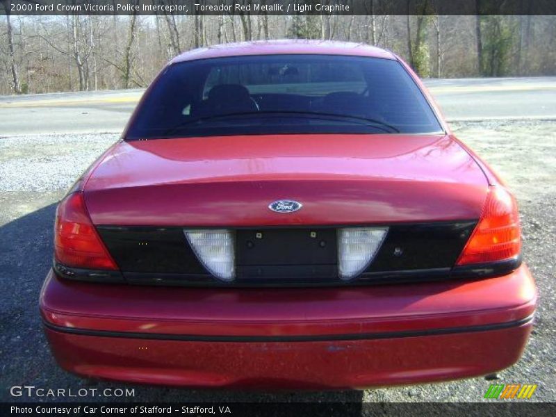 Toreador Red Metallic / Light Graphite 2000 Ford Crown Victoria Police Interceptor