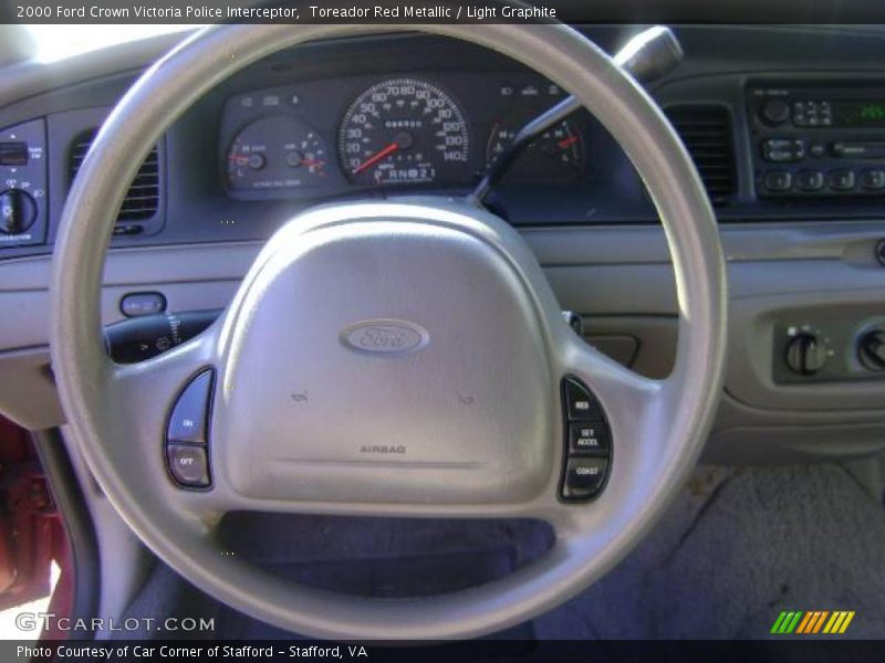 Toreador Red Metallic / Light Graphite 2000 Ford Crown Victoria Police Interceptor