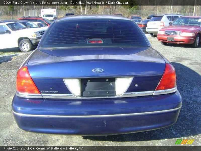 Dark Blue Pearl Metallic / Dark Charcoal 2004 Ford Crown Victoria Police Interceptor