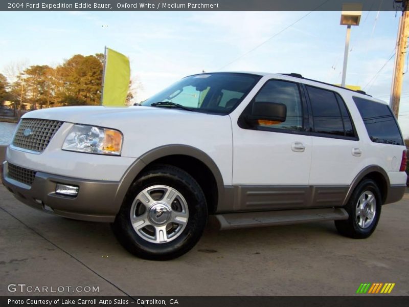 Oxford White / Medium Parchment 2004 Ford Expedition Eddie Bauer