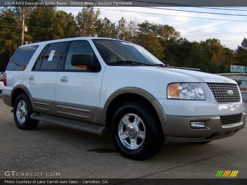 Oxford White / Medium Parchment 2004 Ford Expedition Eddie Bauer