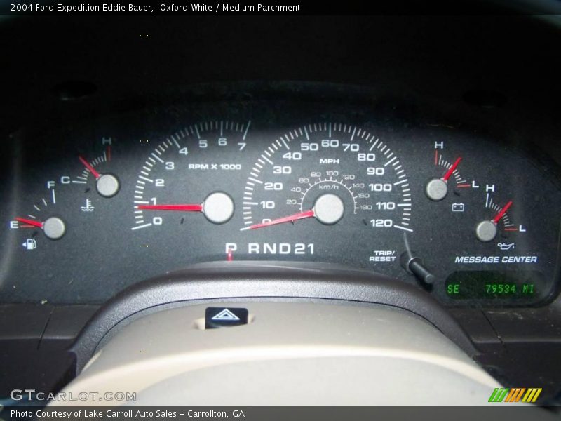 Oxford White / Medium Parchment 2004 Ford Expedition Eddie Bauer