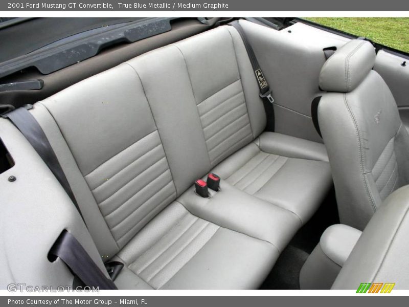 True Blue Metallic / Medium Graphite 2001 Ford Mustang GT Convertible