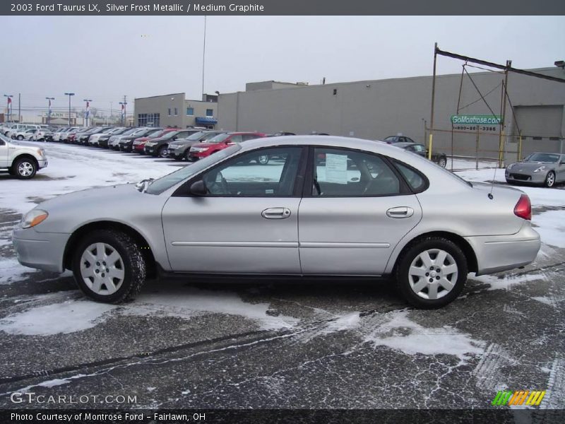 Silver Frost Metallic / Medium Graphite 2003 Ford Taurus LX
