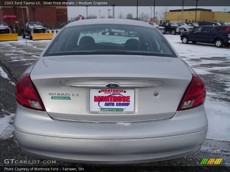 Silver Frost Metallic / Medium Graphite 2003 Ford Taurus LX