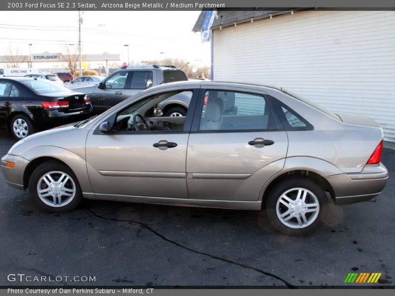 Arizona Beige Metallic / Medium Parchment 2003 Ford Focus SE 2.3 Sedan