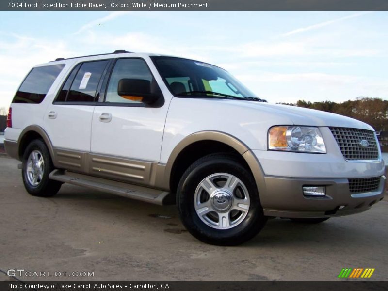 Oxford White / Medium Parchment 2004 Ford Expedition Eddie Bauer