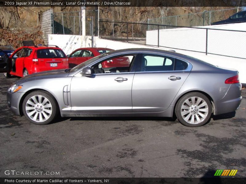 Lunar Grey Metallic / Dove/Charcoal 2009 Jaguar XF Premium Luxury