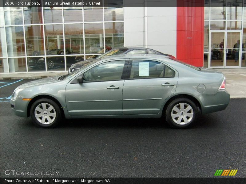 Titanium Green Metallic / Camel 2006 Ford Fusion S