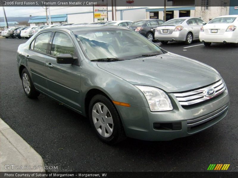 Titanium Green Metallic / Camel 2006 Ford Fusion S