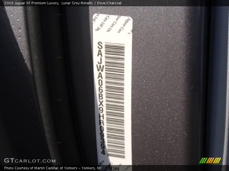 Lunar Grey Metallic / Dove/Charcoal 2009 Jaguar XF Premium Luxury