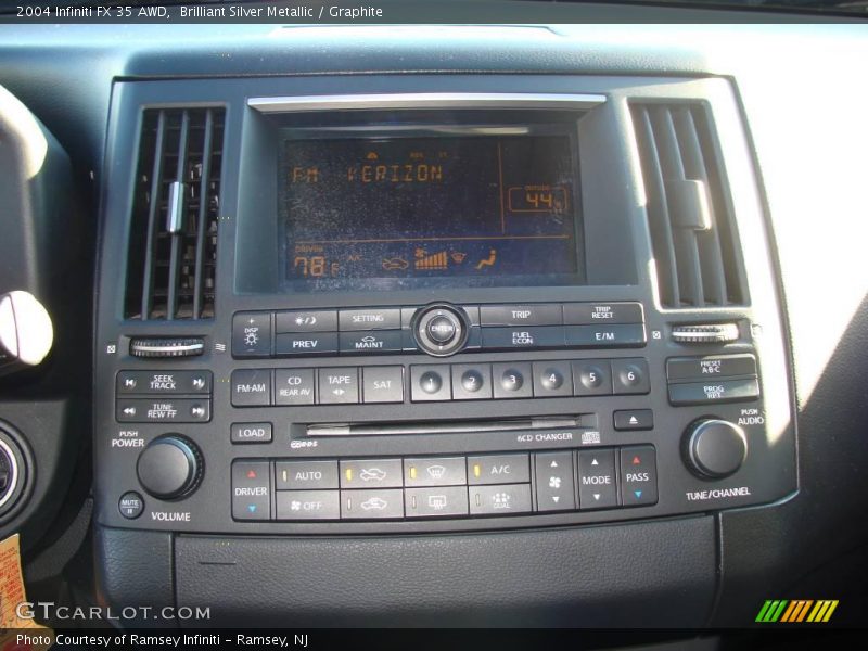 Brilliant Silver Metallic / Graphite 2004 Infiniti FX 35 AWD