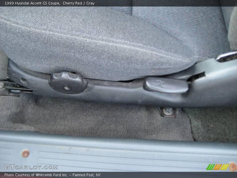 Cherry Red / Gray 1999 Hyundai Accent GS Coupe