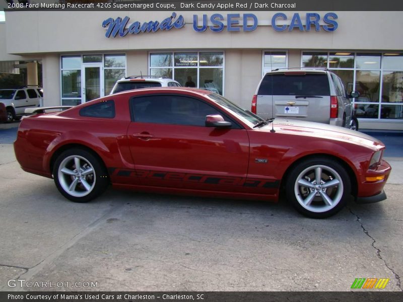 Dark Candy Apple Red / Dark Charcoal 2008 Ford Mustang Racecraft 420S Supercharged Coupe