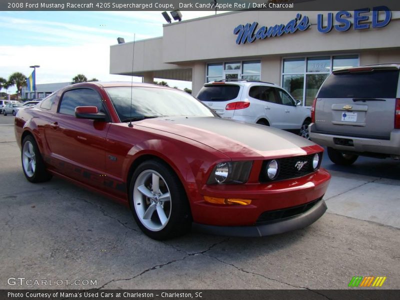 Dark Candy Apple Red / Dark Charcoal 2008 Ford Mustang Racecraft 420S Supercharged Coupe